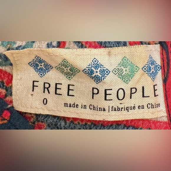 Free People Sleeveless Dancing Pretty Paisley A-line Mini Skater Dress - Picture 4 of 8